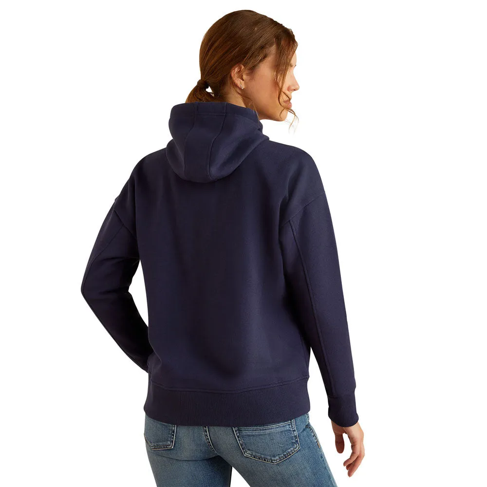 10052773 Ariat Women's Rabere Hoodie - Navy Eclipse