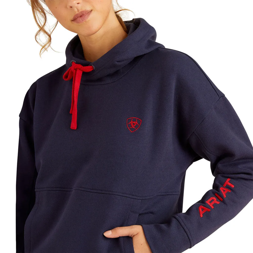 10052773 Ariat Women's Rabere Hoodie - Navy Eclipse