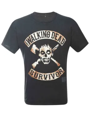 2000s Walking Dead Printed T-shirt - L