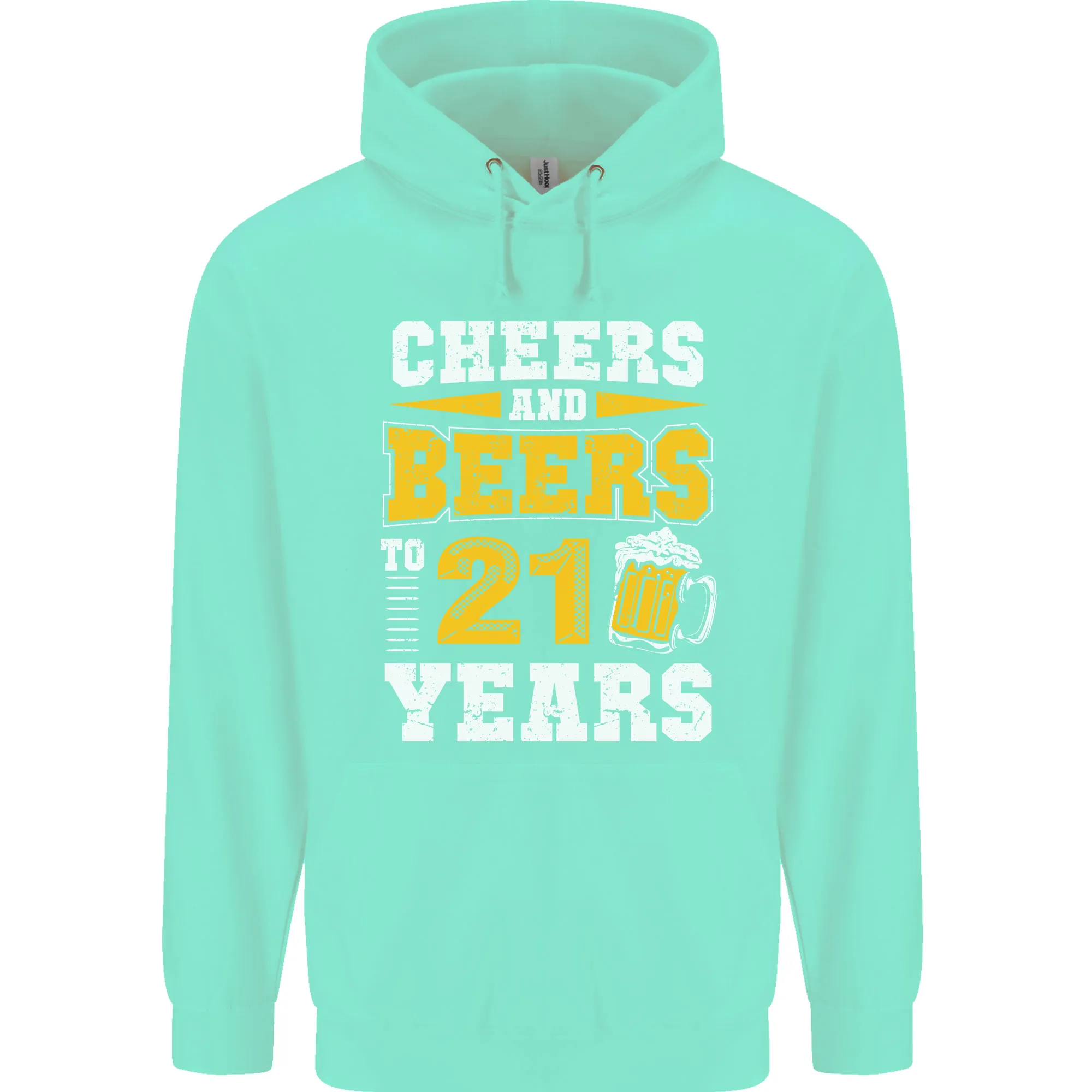 21st Birthday 21 Year Old Funny Alcohol Mens 80% Cotton Hoodie