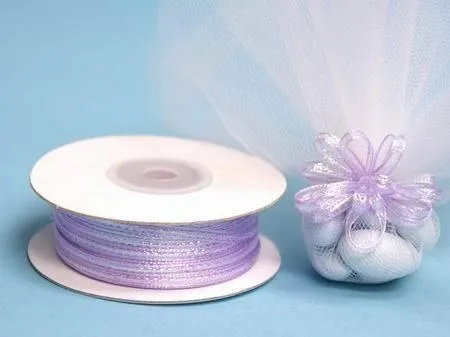 50 Yards 1/8" DIY Lavender Pull Ribbon Wedding Party Dress Favor Gift Craft