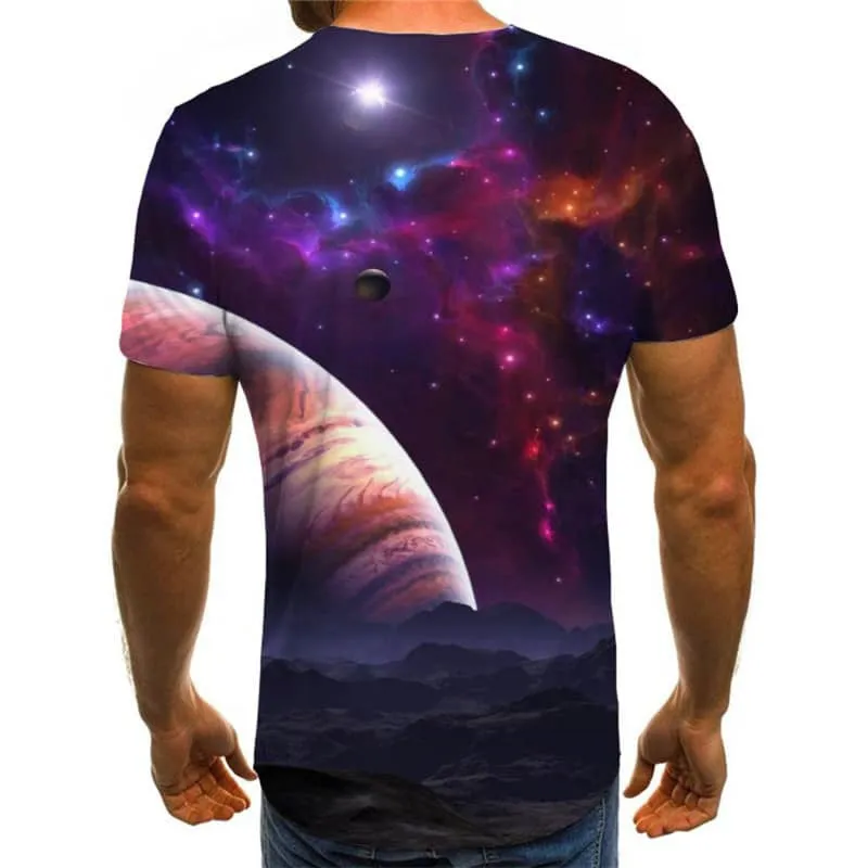 abstract tshirt  3D tshirt personality  Cool men's art costume fun geometric colorful art