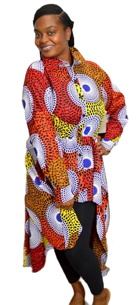 African Print Tiered Tunic