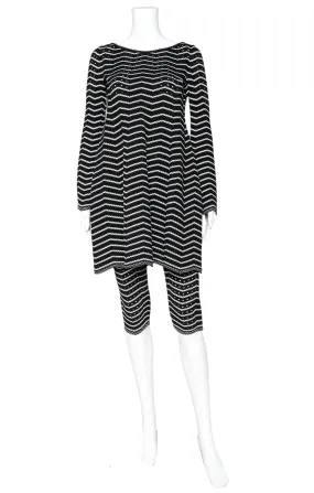 ALAÏA (RARE) Set Size: Tunic / Dress - No size tags, fits like OSFM <br>Bottoms - FR 40 / Comparable to US 6-8