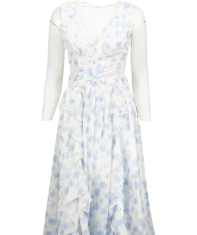 ALB Anne Louise Blue Astrid Maxi Dress UK 8