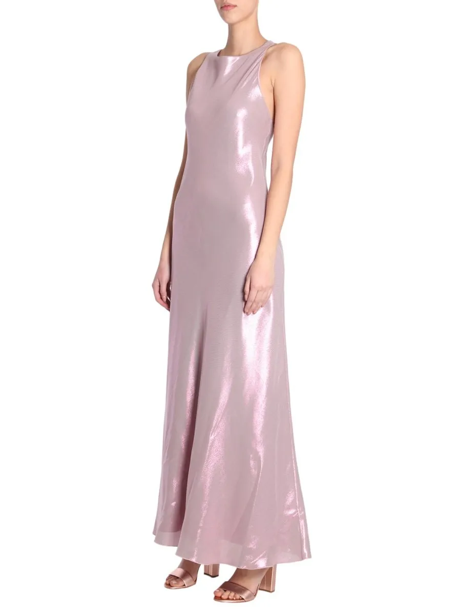 Alberta Ferretti Shimmery Sleeveless Dress