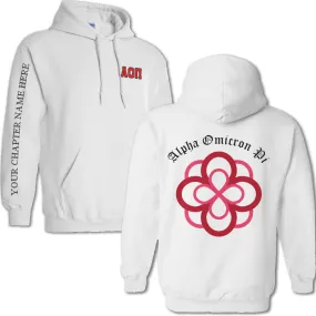 Alpha Omicron Pi Crest Hoodie - G185 - SUB