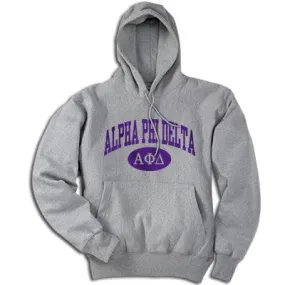 Alpha Phi Delta Hoodie, Printed Vertical Arc Design - G185 - CAD