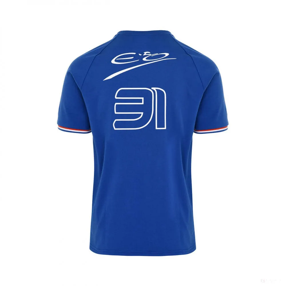 Alpine T-Shirt, Esteban Ocon Fanwear, Blue, 2022