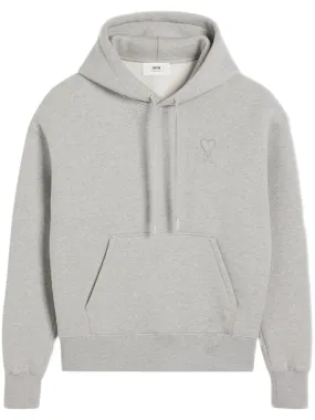 AMI - ADC Embossed Hoodie Heather Ash Grey