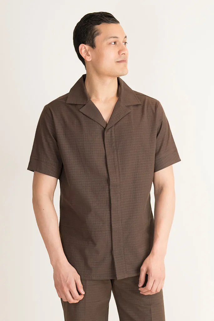 Antares Men's Spa Tunic Brown