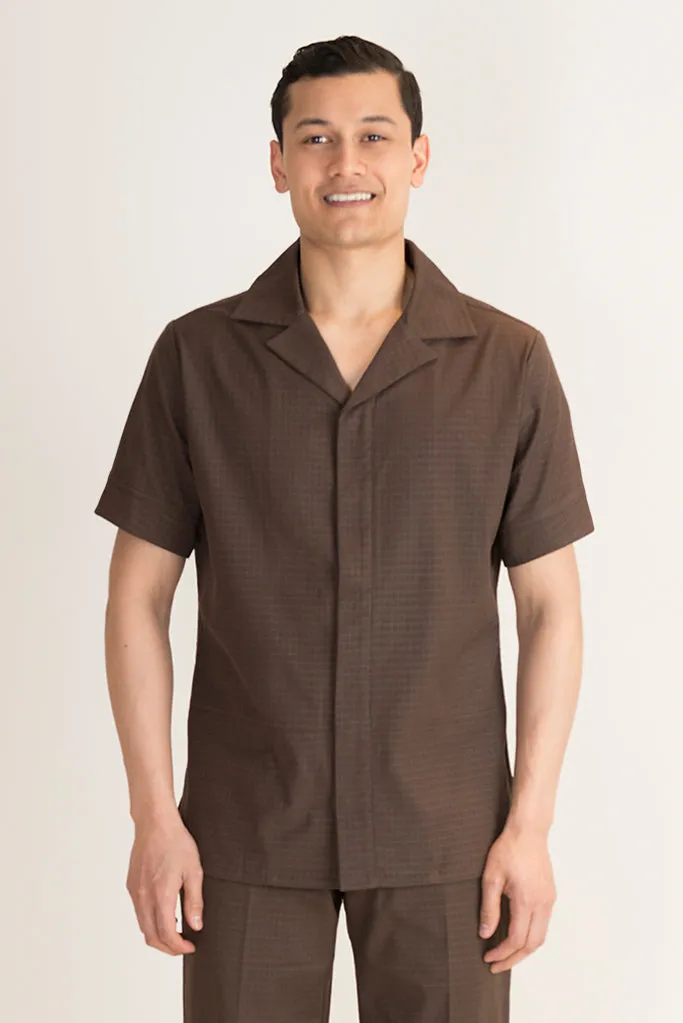 Antares Men's Spa Tunic Brown