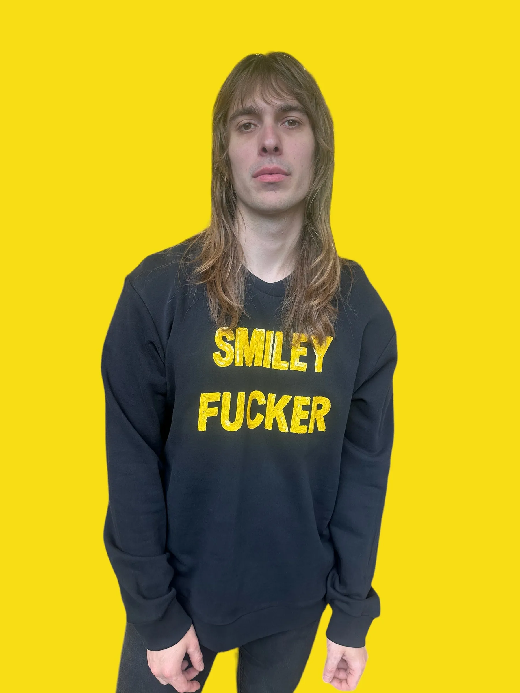 Any Old Iron x Smiley Mens Smiley Fucker Sweatshirt