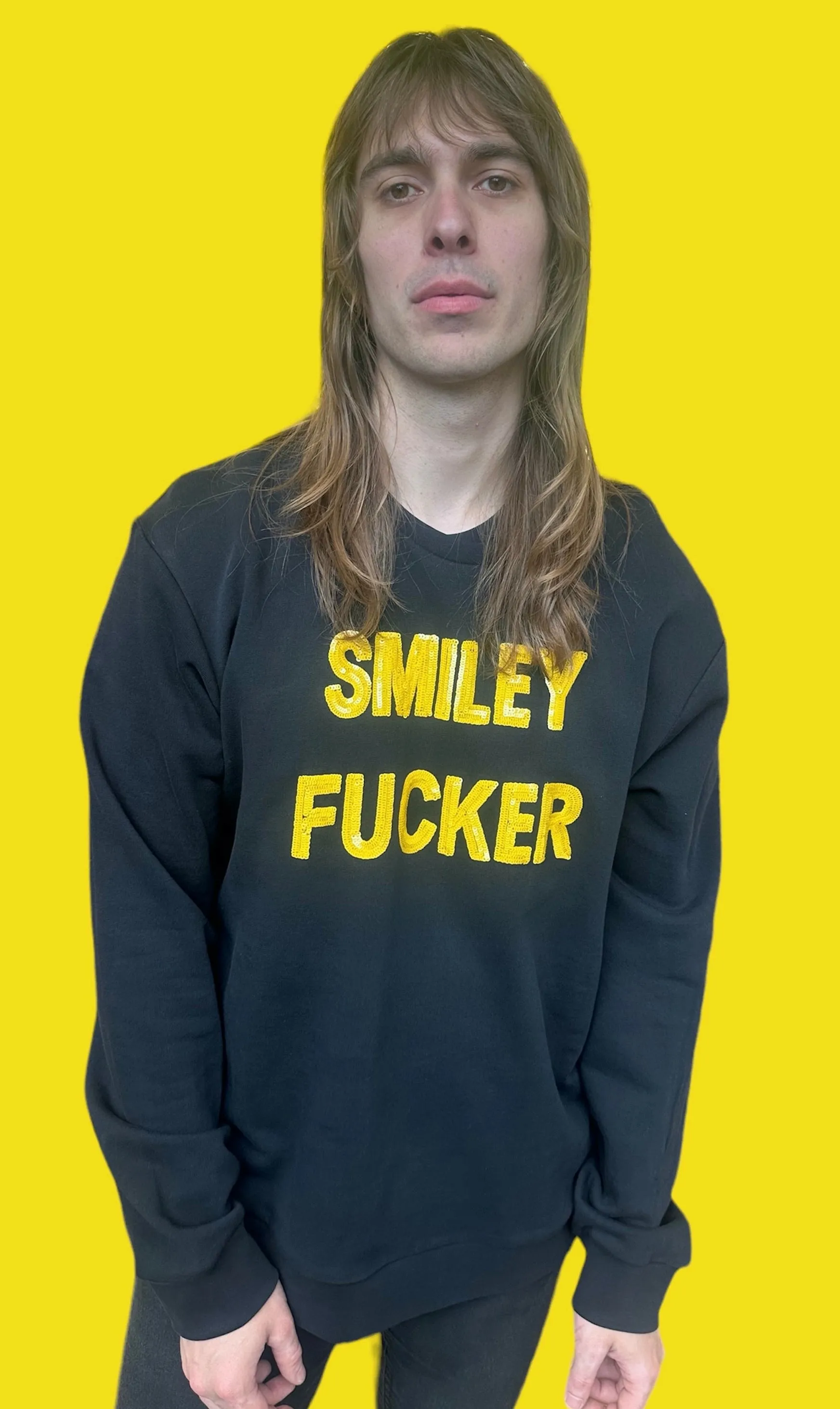 Any Old Iron x Smiley Mens Smiley Fucker Sweatshirt