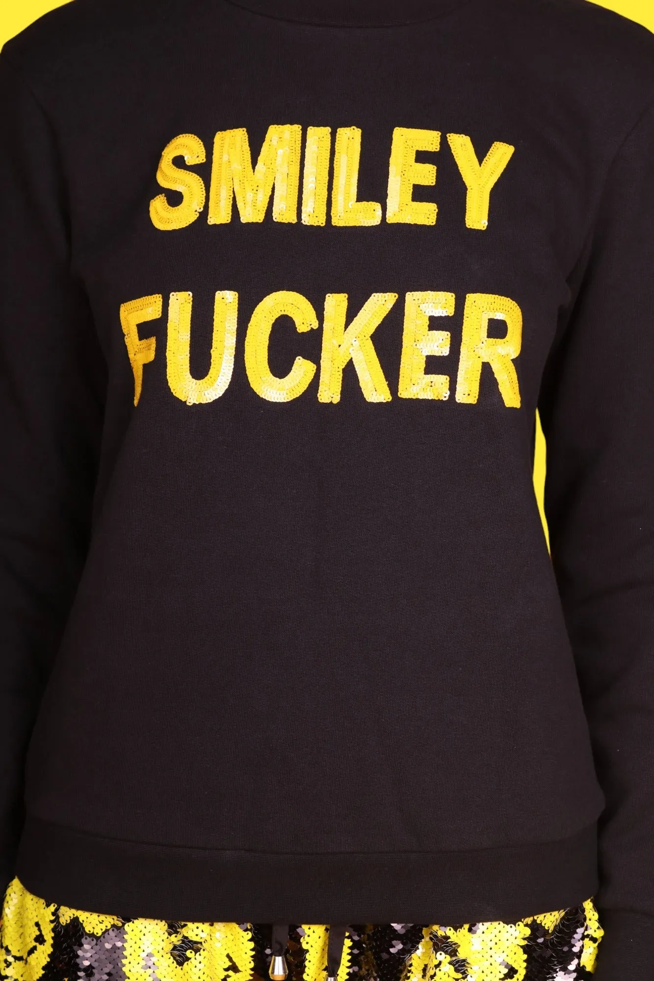 Any Old Iron x Smiley Mens Smiley Fucker Sweatshirt