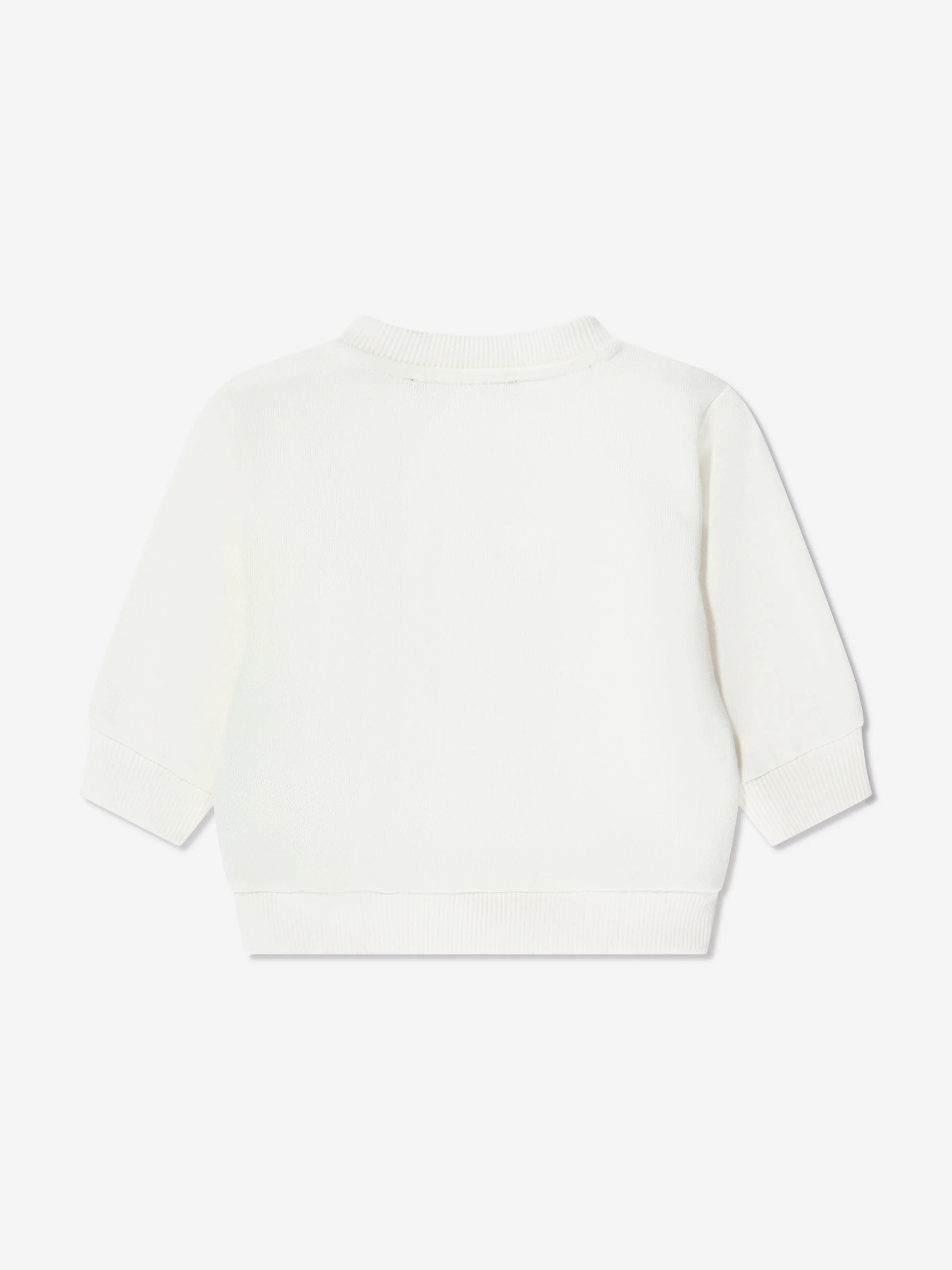 Balmain Baby Girls Logo Sweatshirt in Ivory