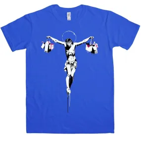 Banksy Shopping Jesus T-Shirt