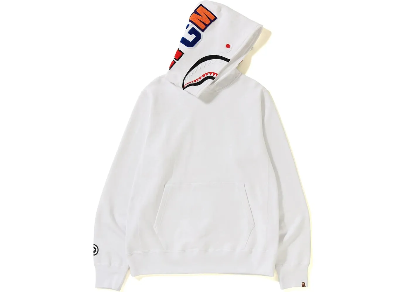 Bape “Shark” Pullover Hoodie White