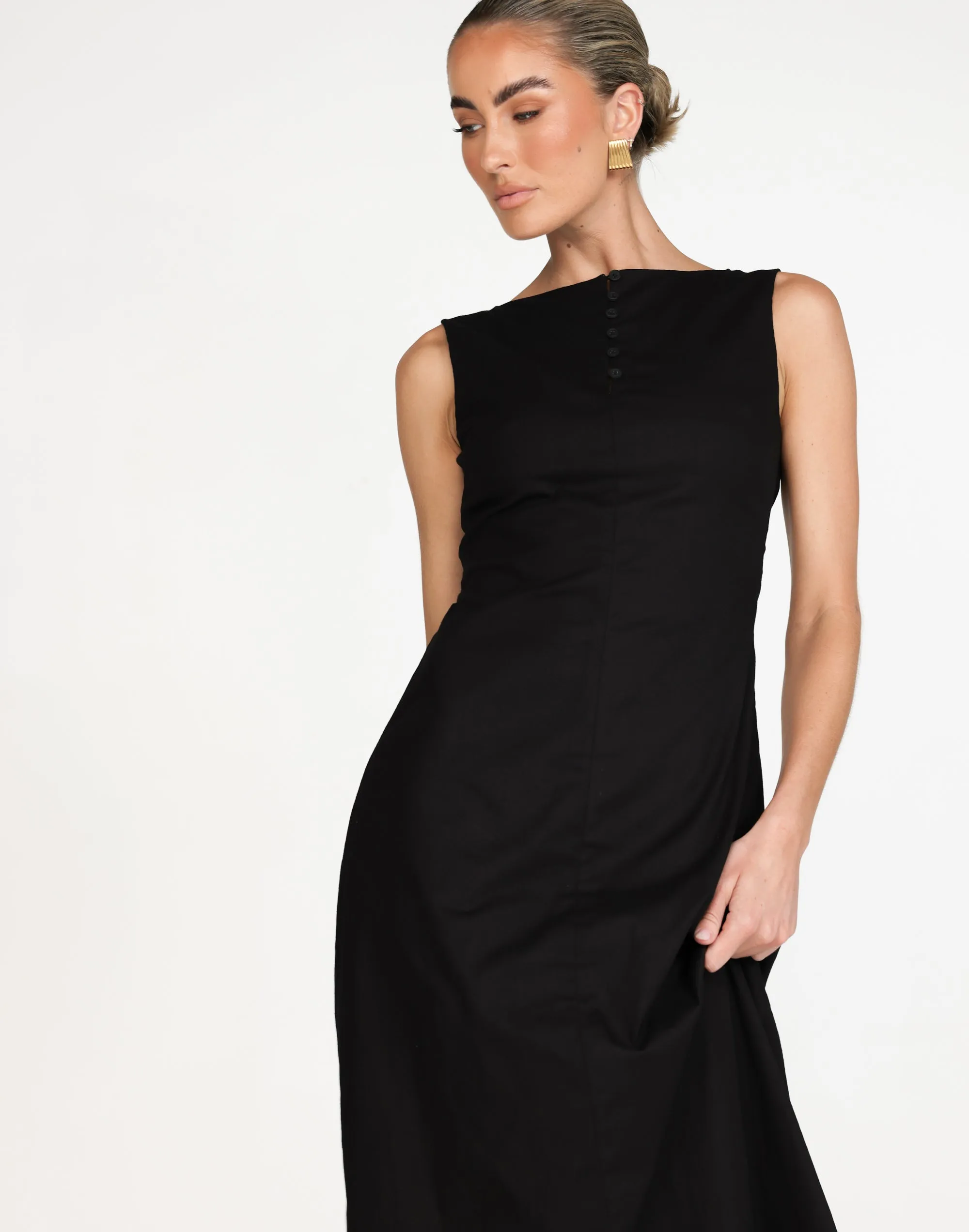 Basira Maxi Dress (Black)