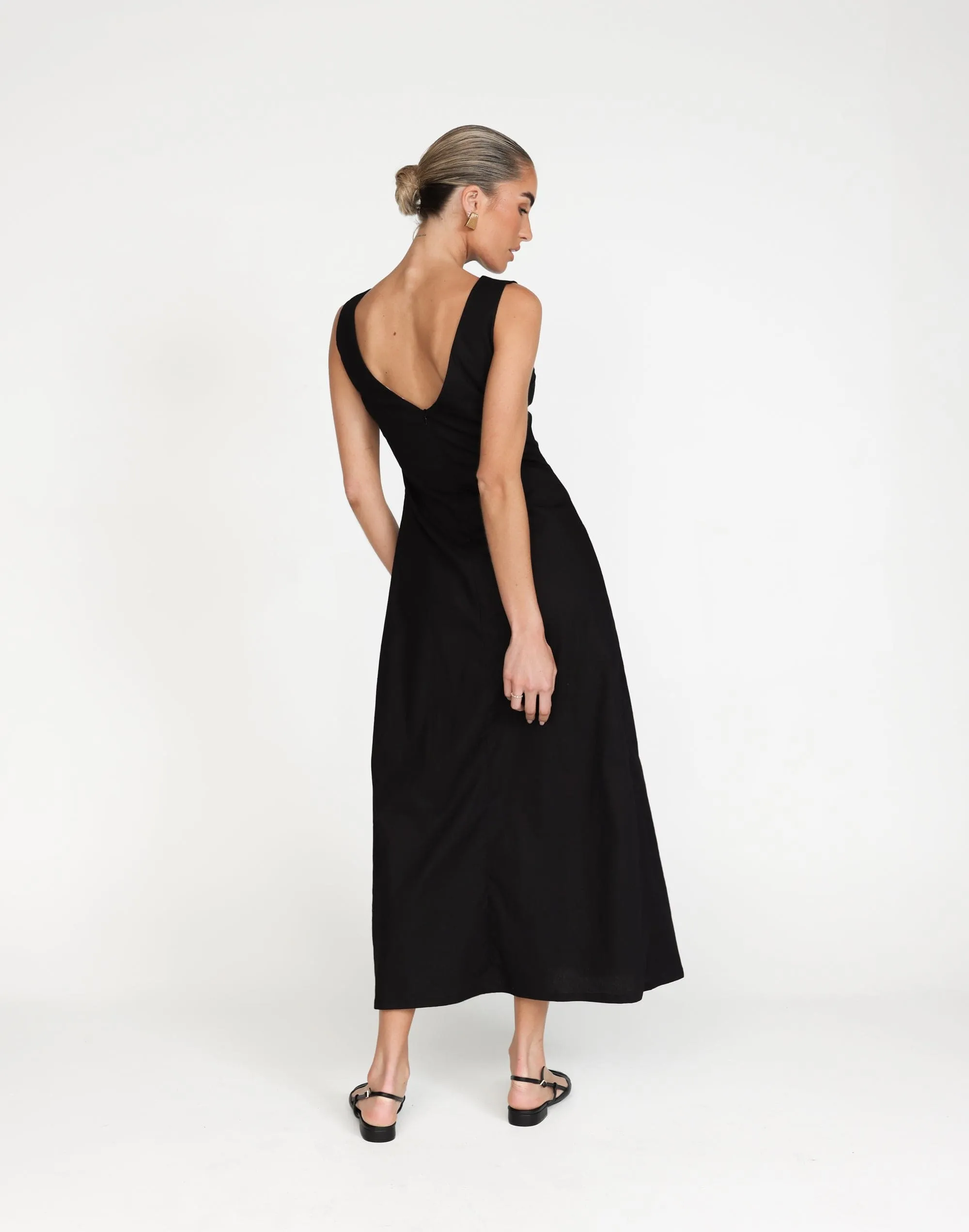 Basira Maxi Dress (Black)