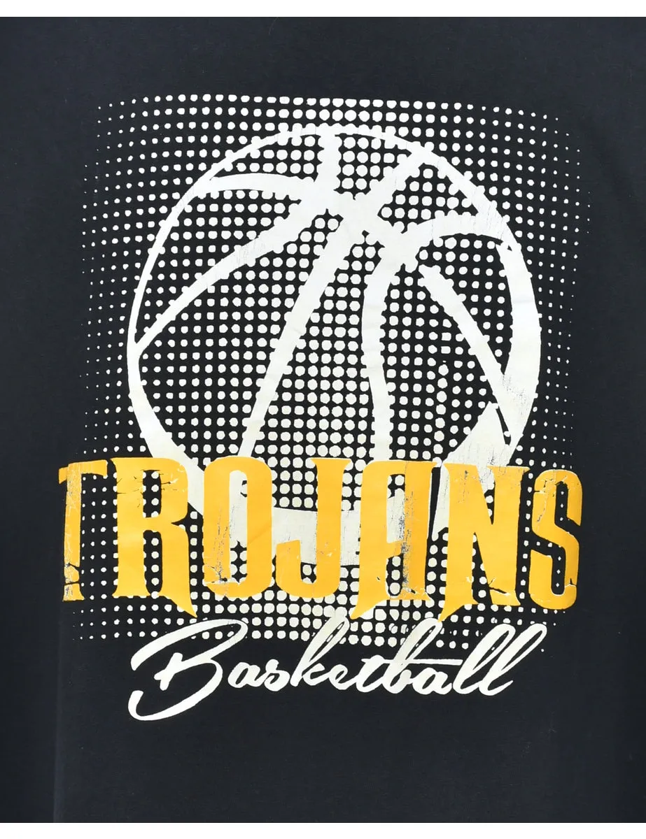 Basketball Printed T-shirt - L