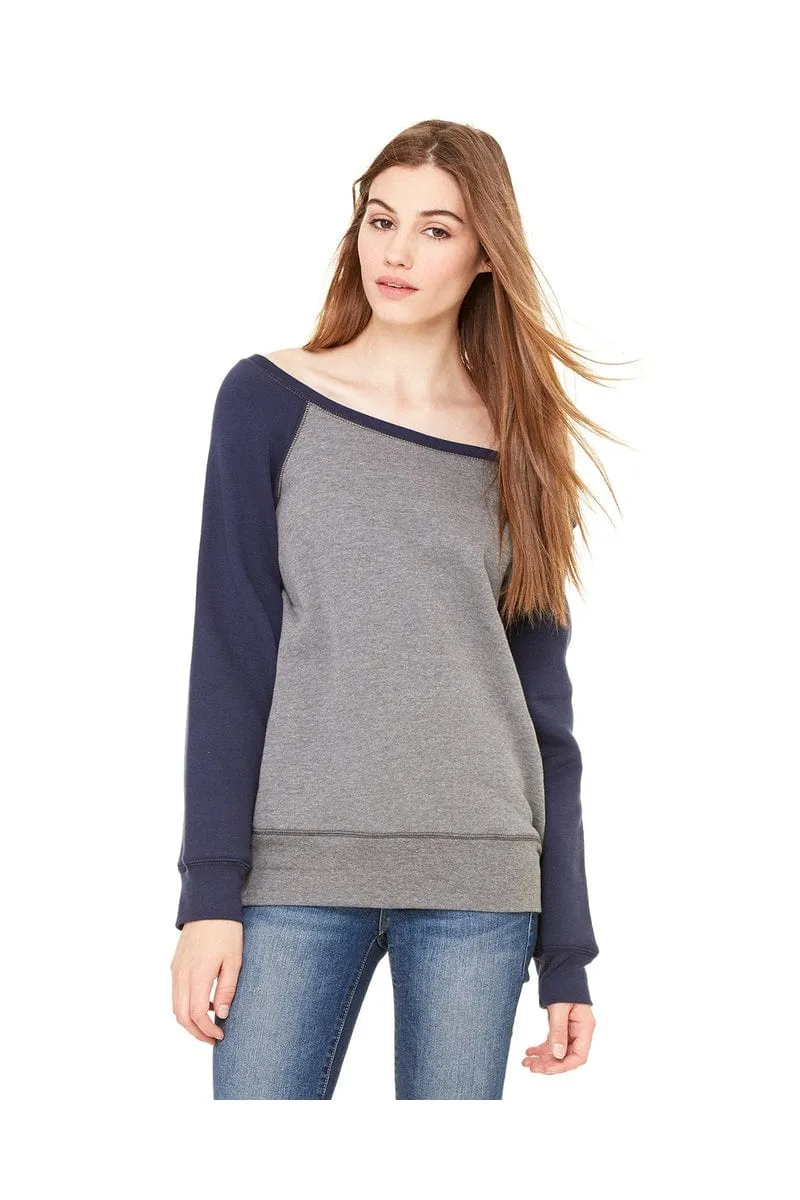 Bella Canvas 7501: Ladies' Sponge Fleece Wide Neck Sweatshirt