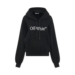 Big Logo Bookish Oversize Hoodie in Black