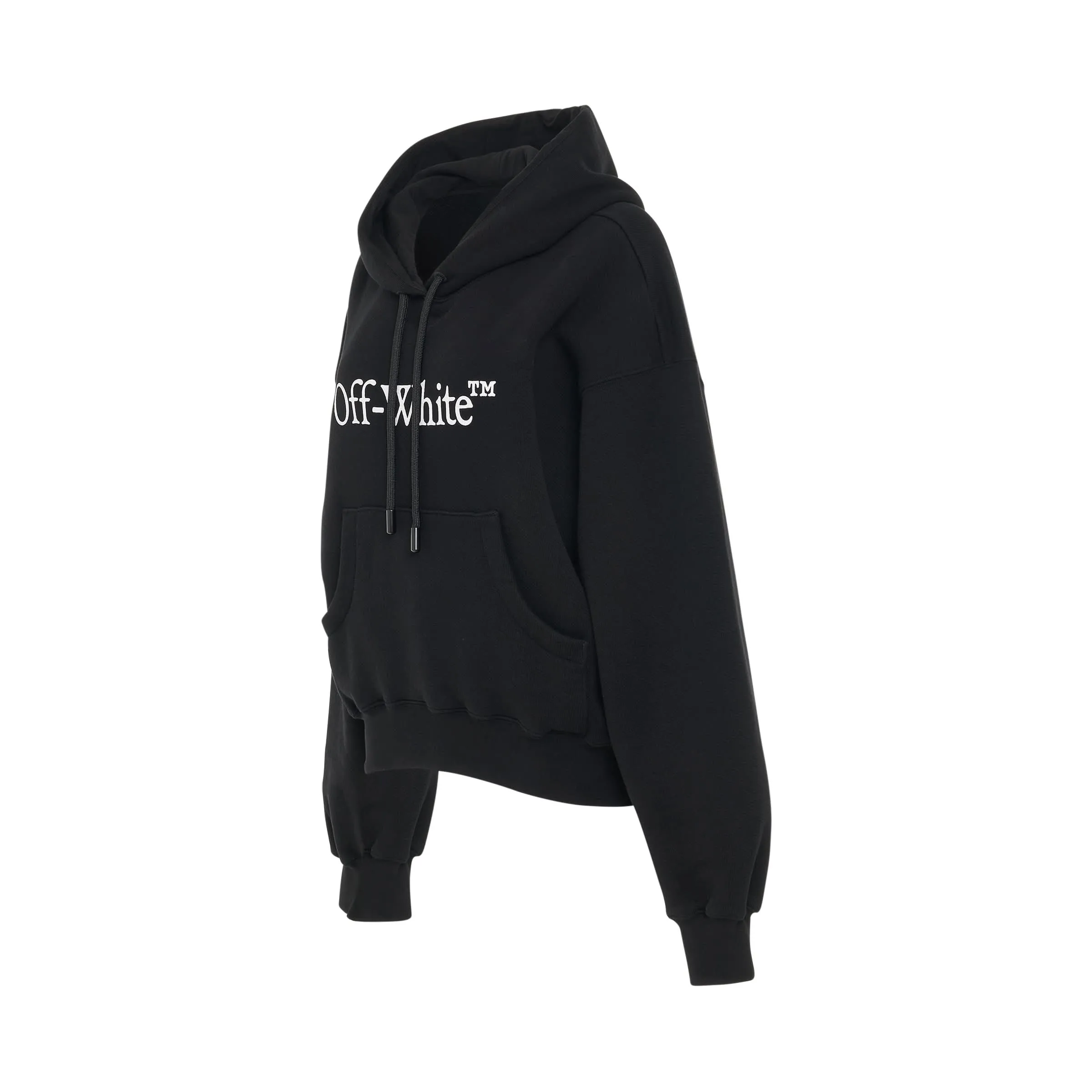 Big Logo Bookish Oversize Hoodie in Black