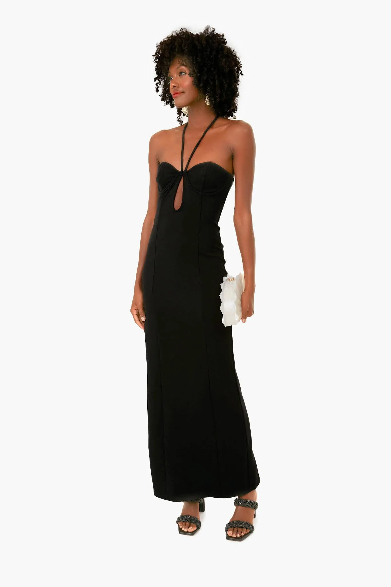 Black Bardot Maxi Dress