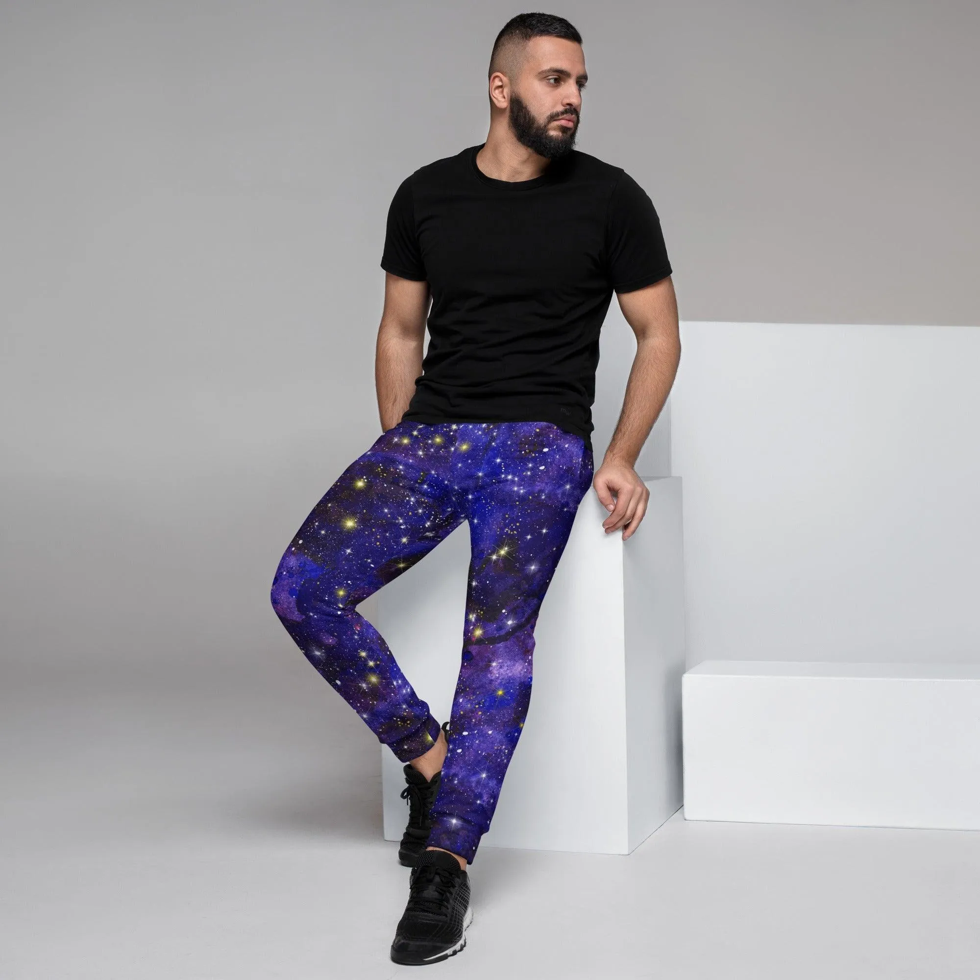 Blue Galaxy Men's Street Joggers