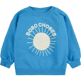 Bobo Choses Turquoise Baby Bobo Choses Sun Turquoise Sweatshirt