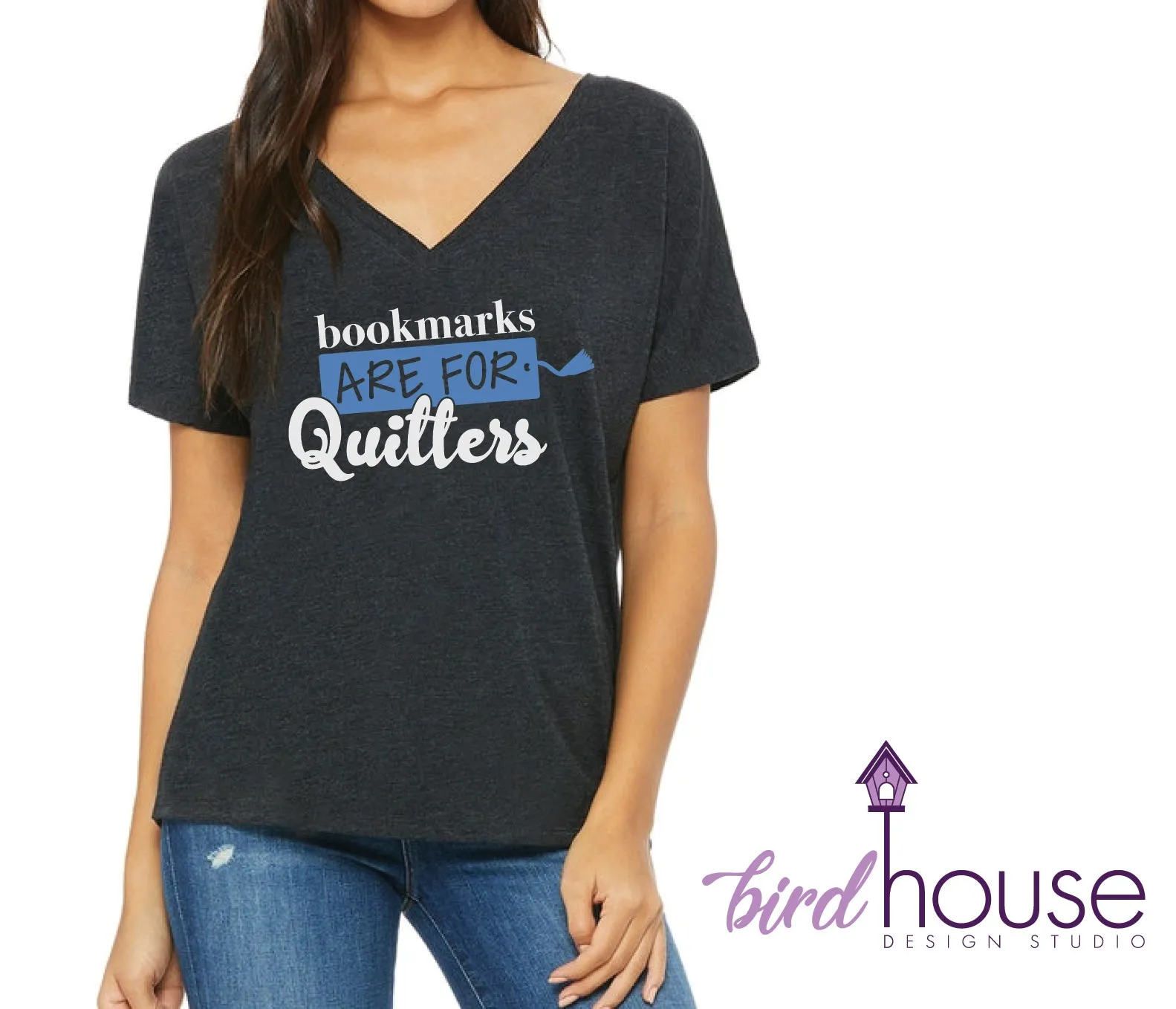 Bookmarks are for quitters Shirt, Funny Tee for Readers