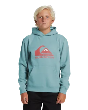 Boys Big Logo Hoodie in Marine Blue