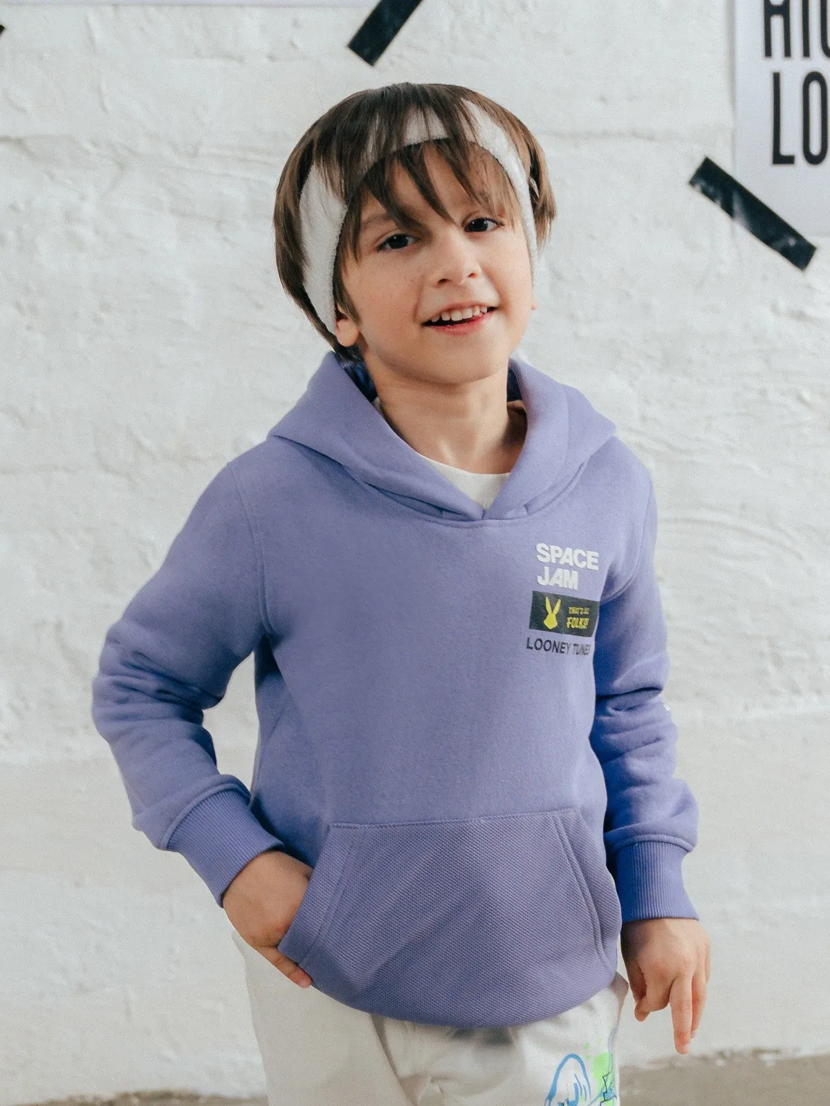 Boy's Lavender Hoodie - EBTH23-006