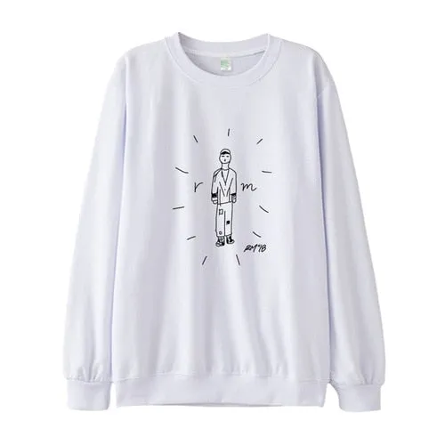 BTS Cartoon Drawing Sweatshirt