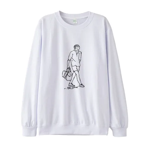 BTS Cartoon Drawing Sweatshirt