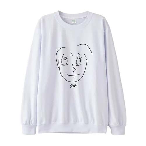 BTS Cartoon Drawing Sweatshirt