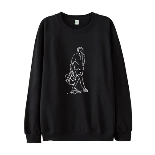 BTS Cartoon Drawing Sweatshirt