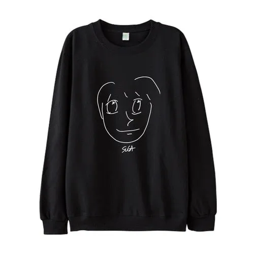 BTS Cartoon Drawing Sweatshirt