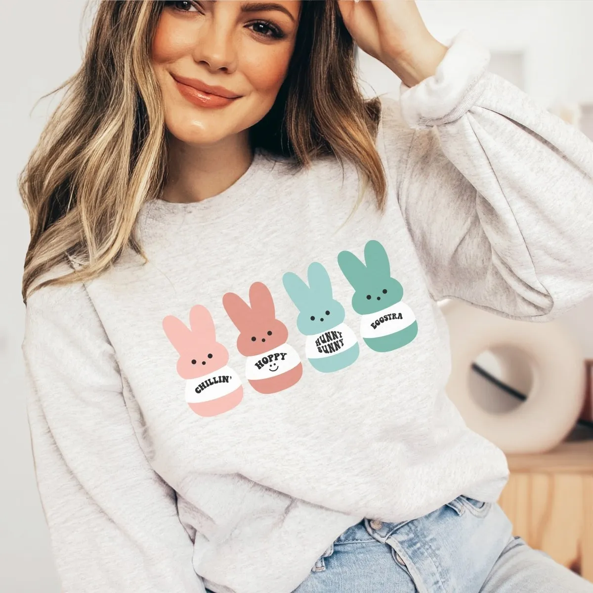 Bunnies in a Row Crew Sweatshirt