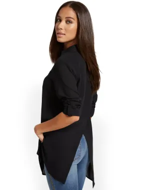 Button-Down Tunic Top