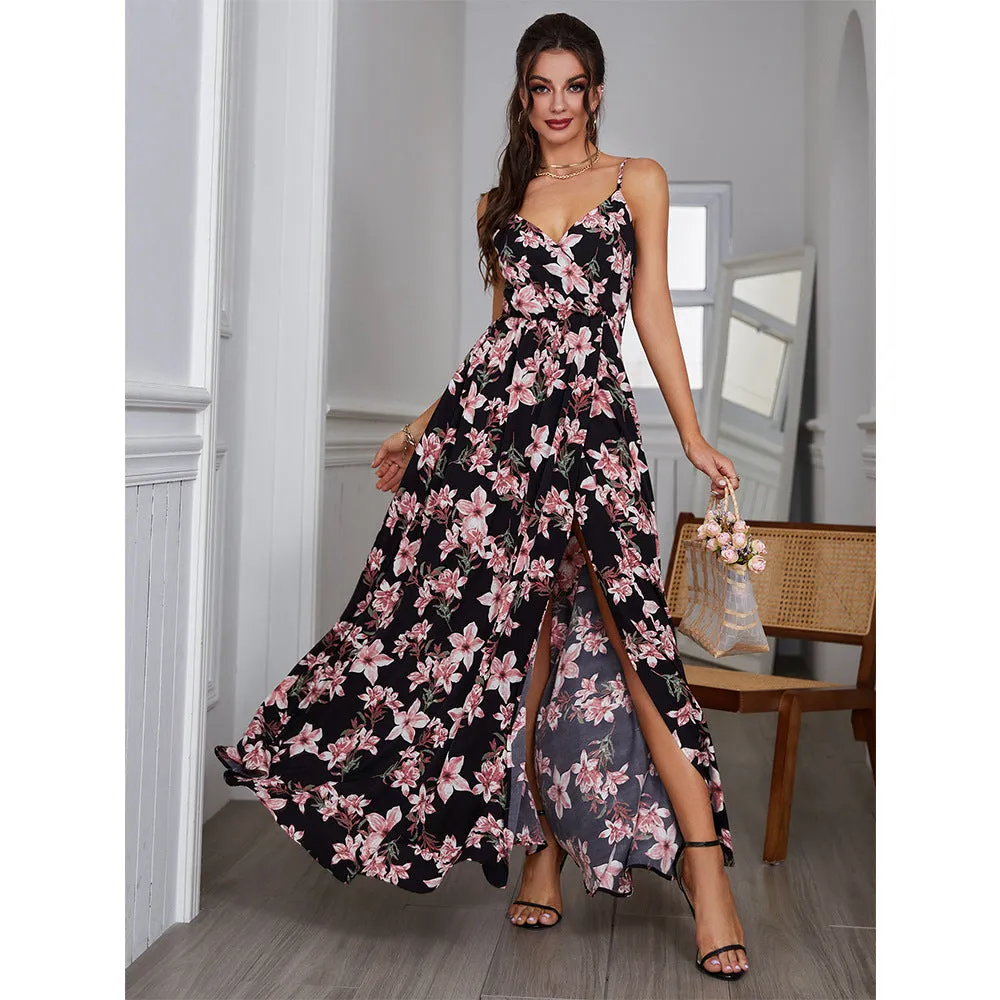 Cami French Floral Print Maxi Dress