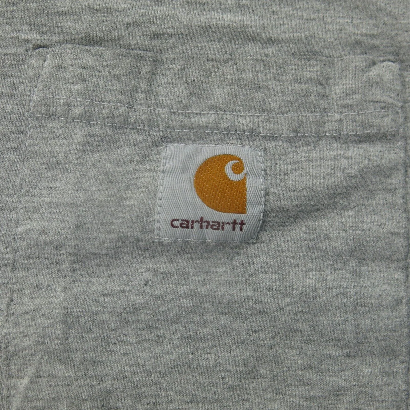 Carhartt Shirts Mens 2XL Gray Henley Tee Short Sleeve Cotton Blend Chest Pocket