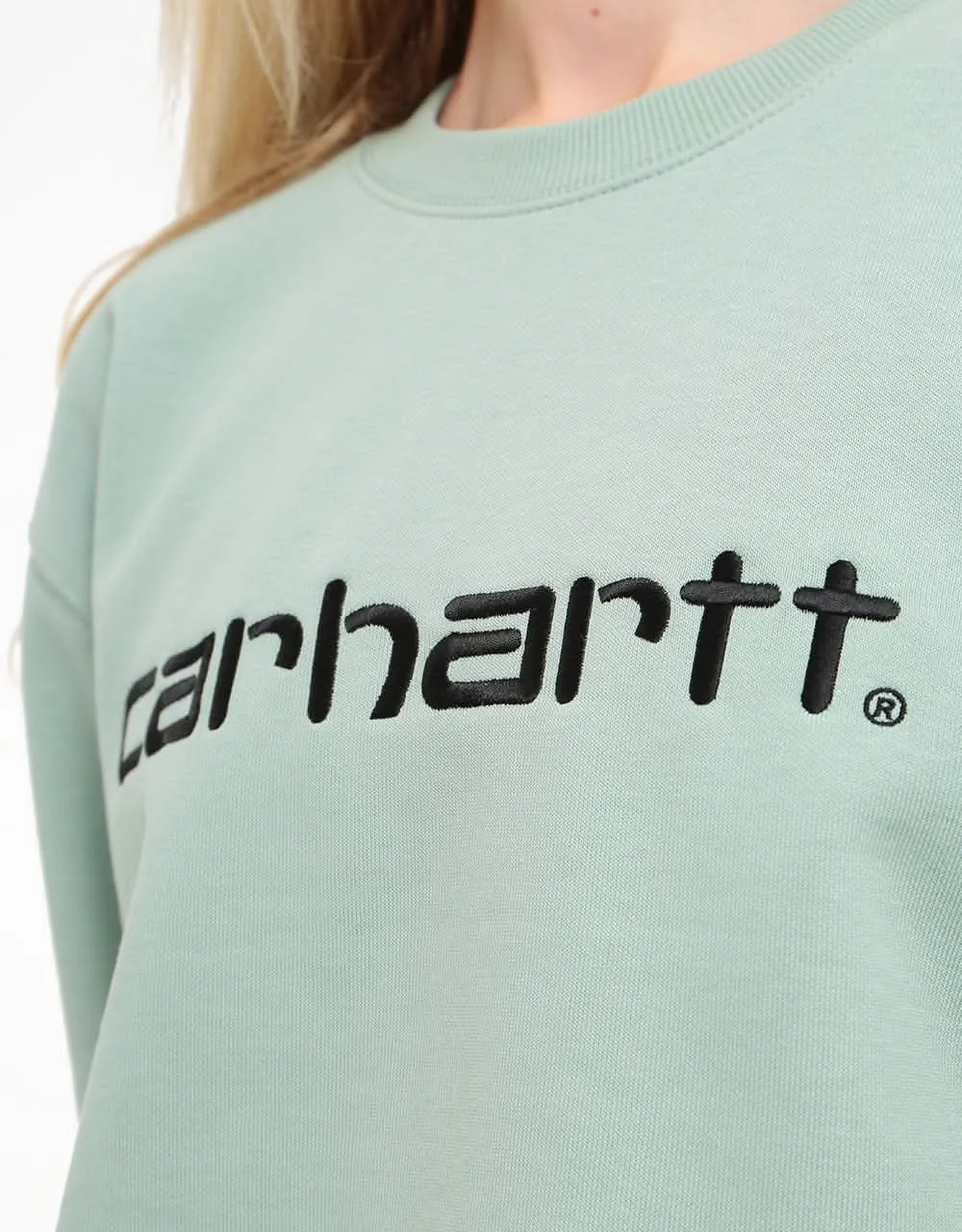 Carhartt WIP Womens Oversized Sweatshirt - Frosted Green