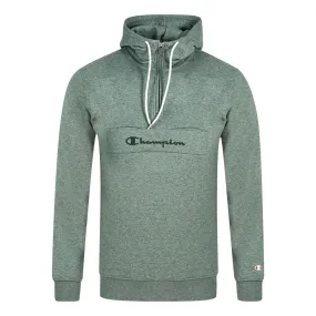 Champion Half Zip Open Pocket Grey Hoodie