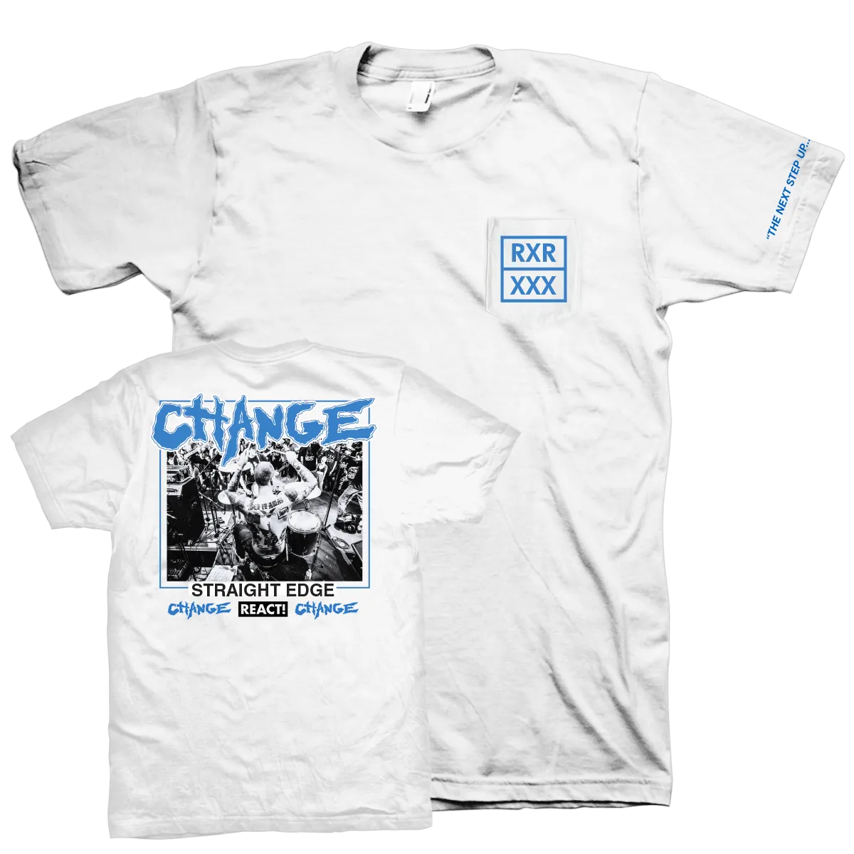 Change "Straight Edge" White T-Shirt