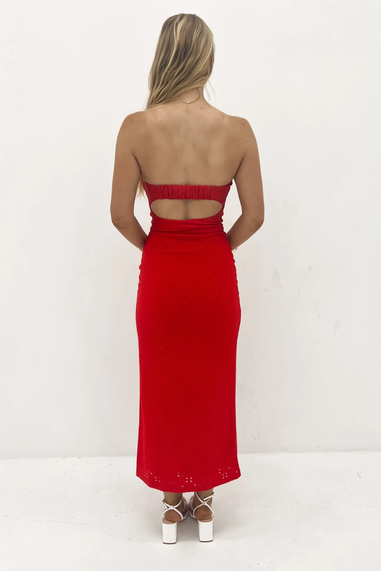 Charlee Maxi Dress Red