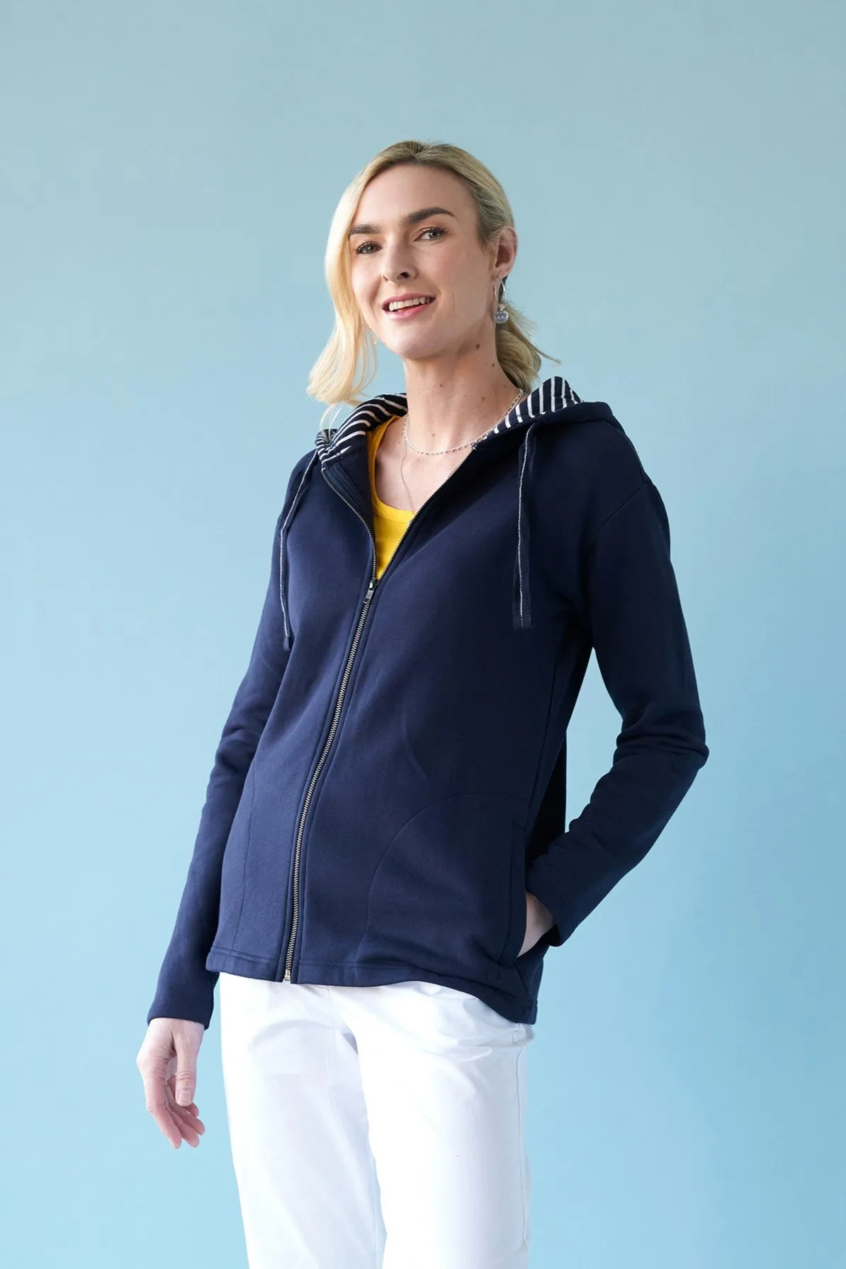 Charlie Jane Cardrona Zip Sweat - Navy