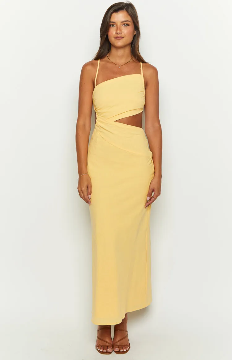 Cindy Yellow Maxi Dress