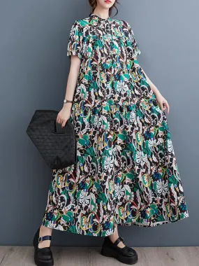 Close to My Heart Short-Sleeved Maxi Dress